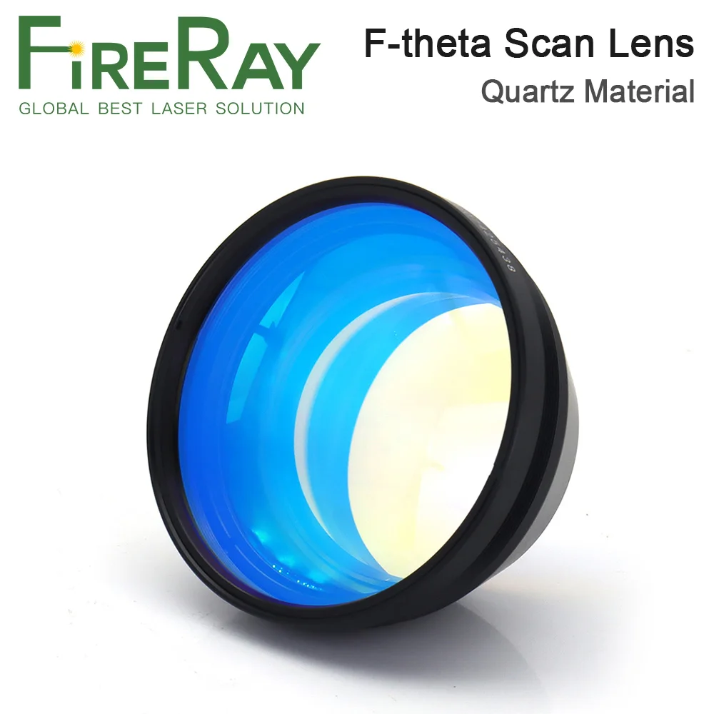 FireRay Fiber Laser F-theta Scan Lens Quartz Material 70x70mm to 300x300mm for Min.60W Laser Marking Machine