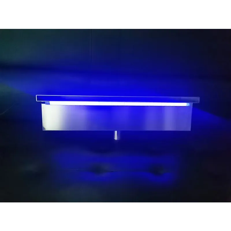 Maßgeschneiderter Edelstahl-Wasserfallbrunnen für den Außenbereich, Garten, Wandmontage, Schwimmbad, Wasserfall-Anschluss, Spillway-Teich