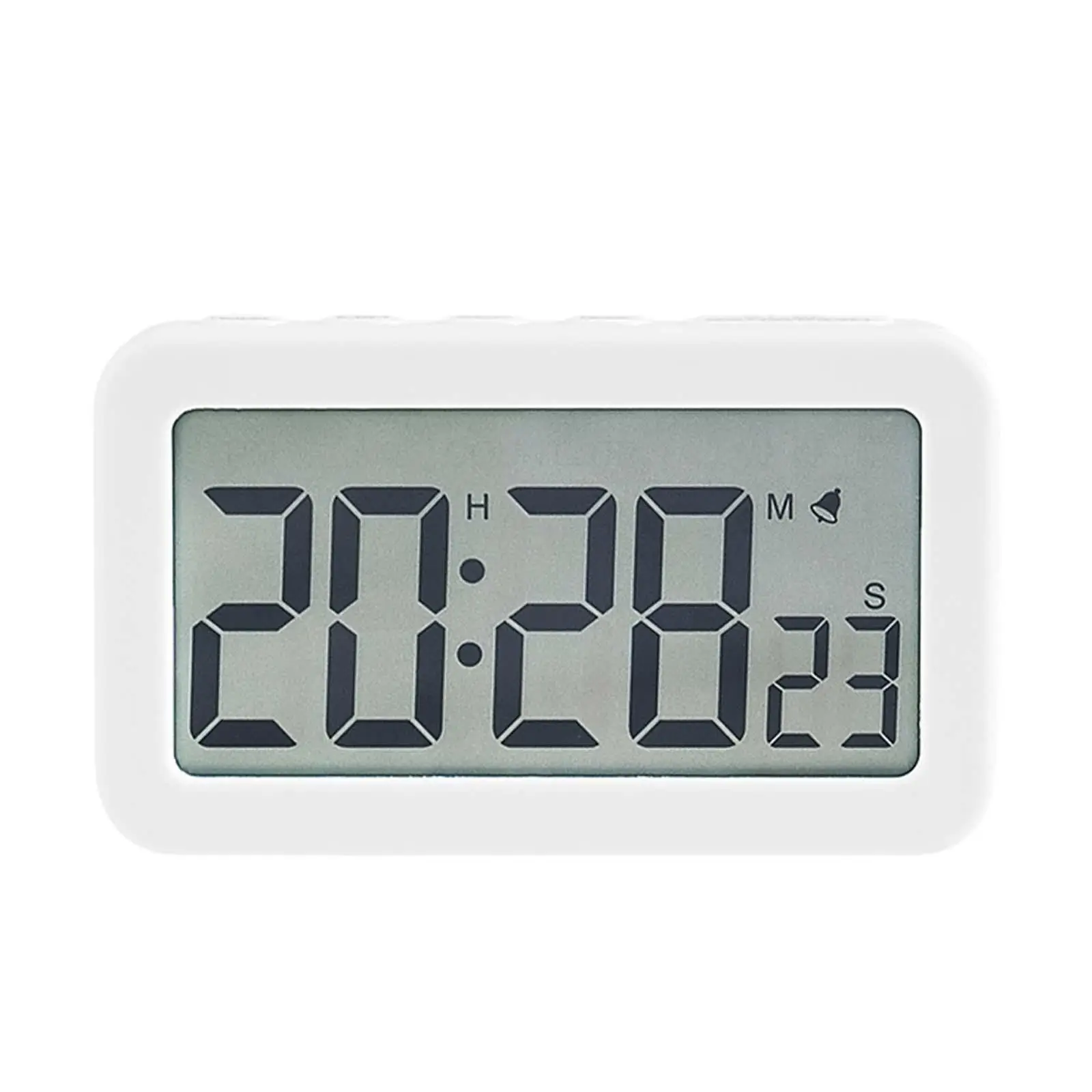 Silent Digital Bedside Clock Large LED Display Desktop Alarm for Home Office Nightstand Decor