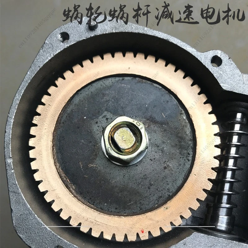 Doppellager 150W 200W Schneckengetriebemotor mit hoher Leistung, abgewinkelt – Detail 3