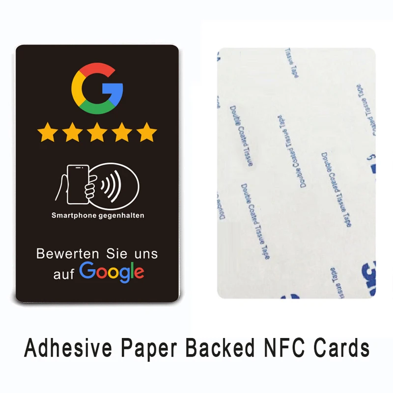 WhatsApp Instagram NFC Tap-Bewertungskarten Google Kundenbewertungskarte Steigern Sie Ihre 5-Sterne-Bewertungen Bewertungen für Ihr Unternehmen