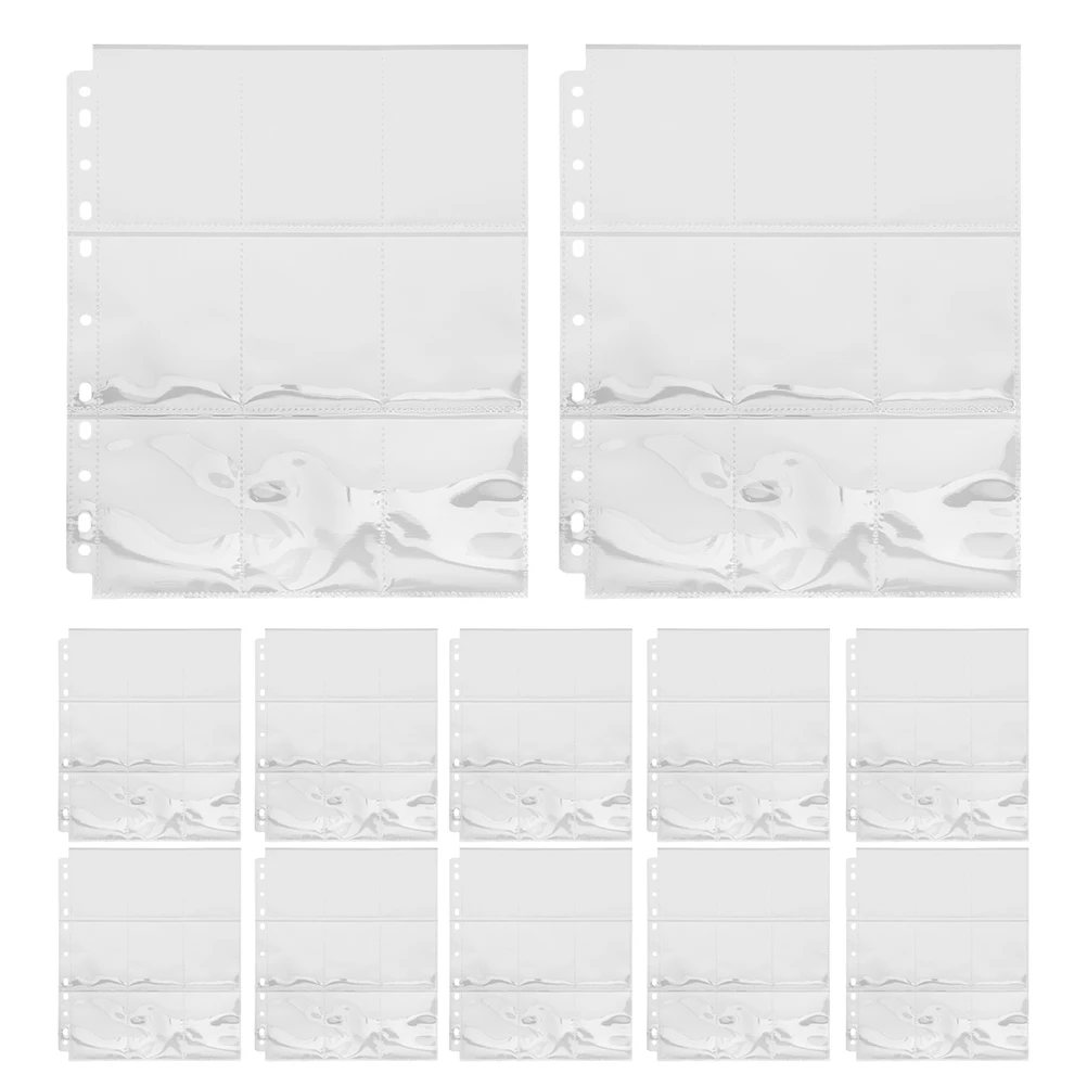 

30 Sheets Photo Card Sleeves PP Material Clear Transparent Trading Card Holder for Game Cards Postcards Collectibles Storage