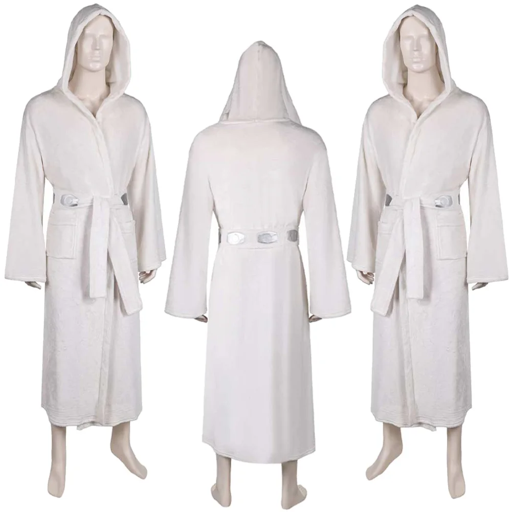 Fancy Leia Cosplay Pajamas Sleepwear  For Women Movie Space Battle Costume Disguise Adult Woman Man Roleplay Fantasia Outfits