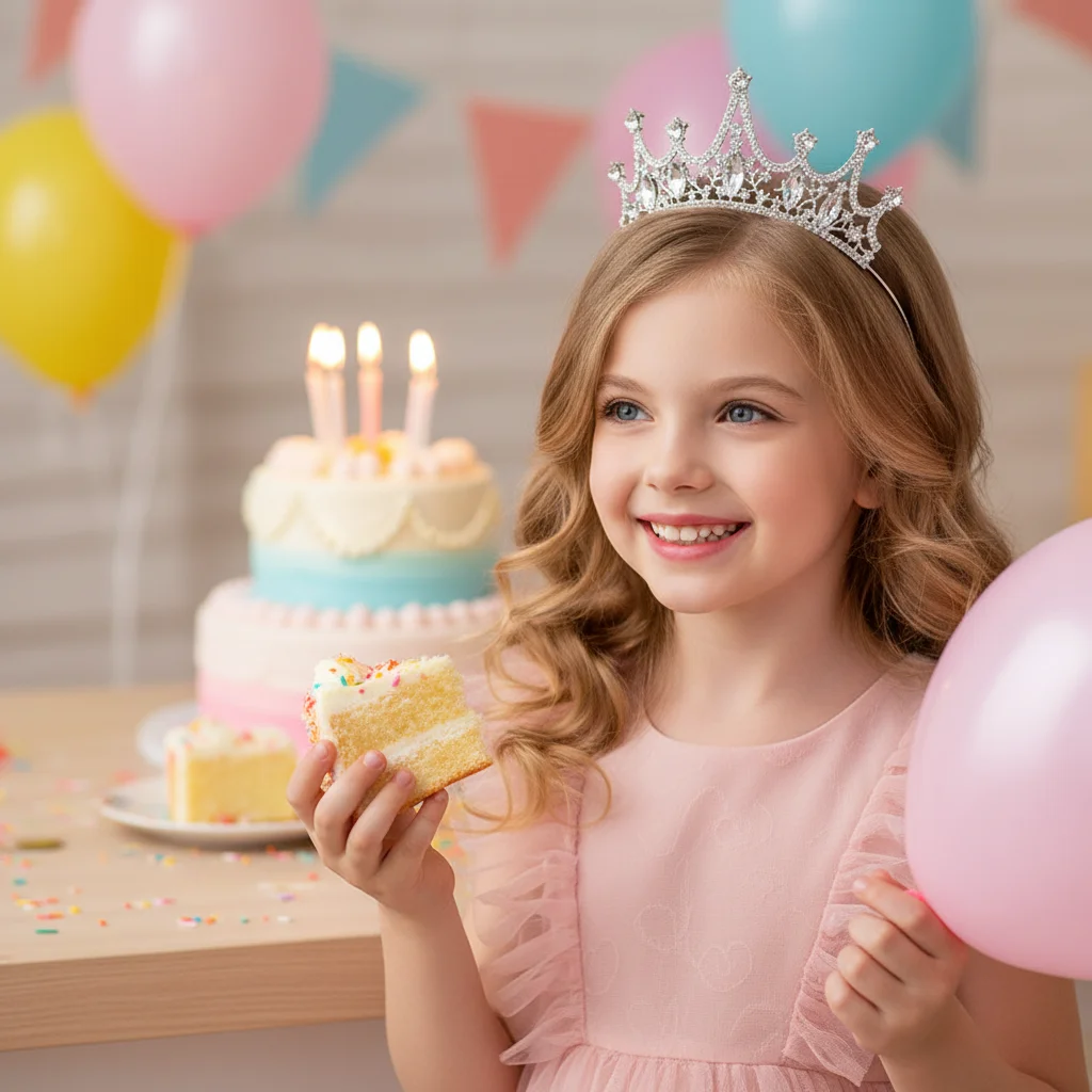 

Crystal Rhinestone Hair Clip Crown Headwear For Kids Birthday Party Holiday Gift