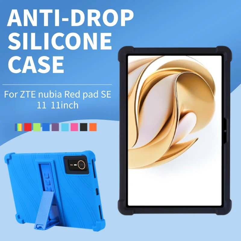 For ZTE nubia Red pad SE 11 Tablet PC Case Tablet Shockproof Cover  Soft Silicon Stand Protective Shell