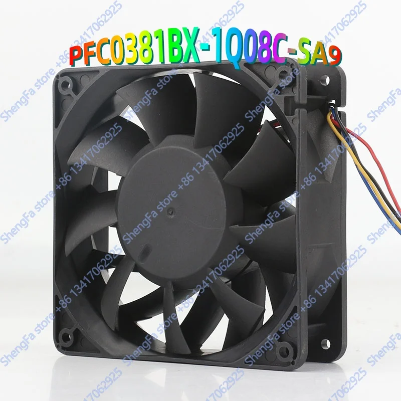 SUNON PFC0381BX-1Q08C-SA9 12038 120X120X38MM 12CM 12V 37.3W four-wire high air volume violent cooling fan