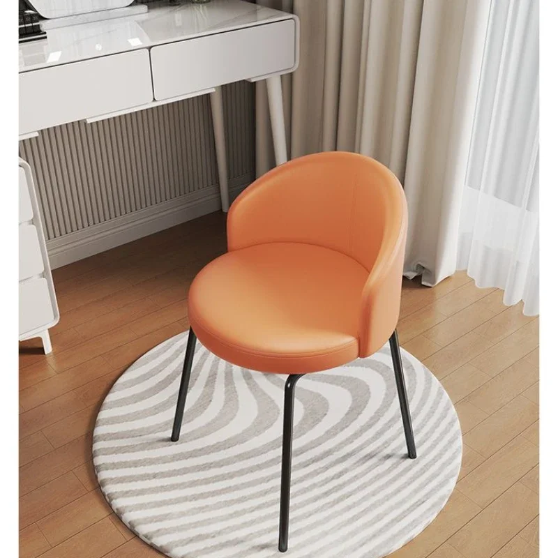 Cosmetic stools household Nordic luxury ins leisure dining chairs modern minimalist nail backrest chair dressing stool Furniture