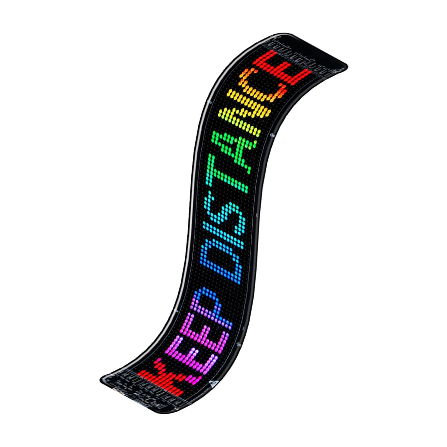 HI.GROOM K12 96x16 P5.5 LED Display Screen Backpack Patches App Control Car Back Window Banner Store Advertising LED Sign Board