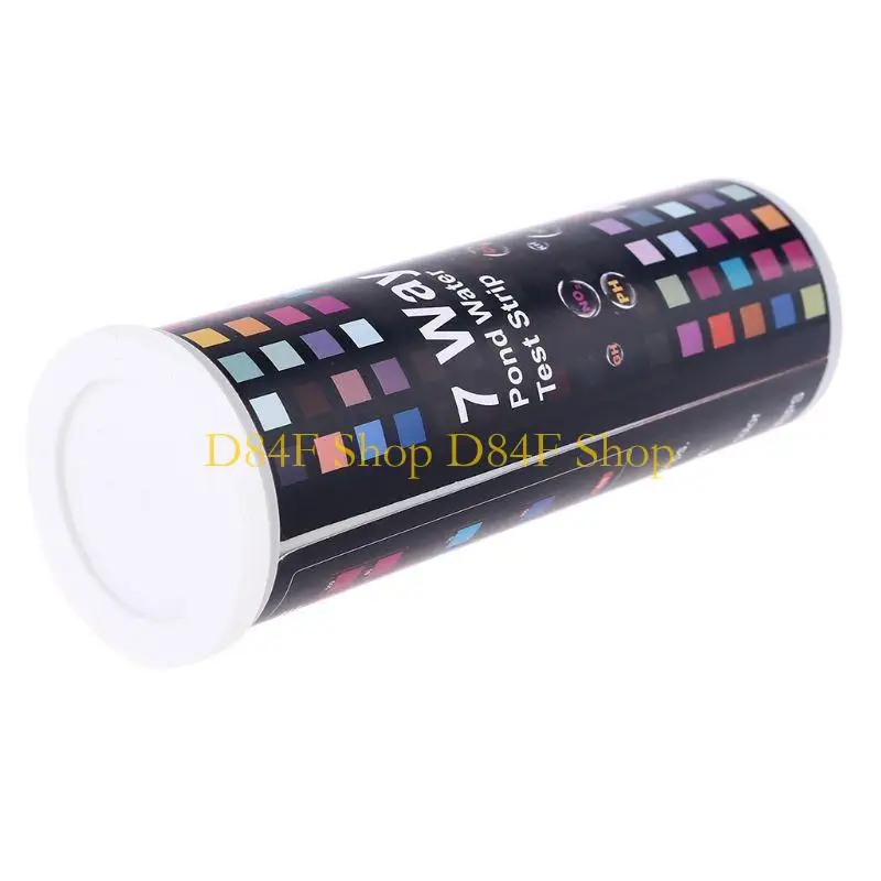 D84F 50x/Set Seven-in-One Water Quality Test Strips Test Strips Nitrite Chlorine Alkalinity Hardness for Household Taps
