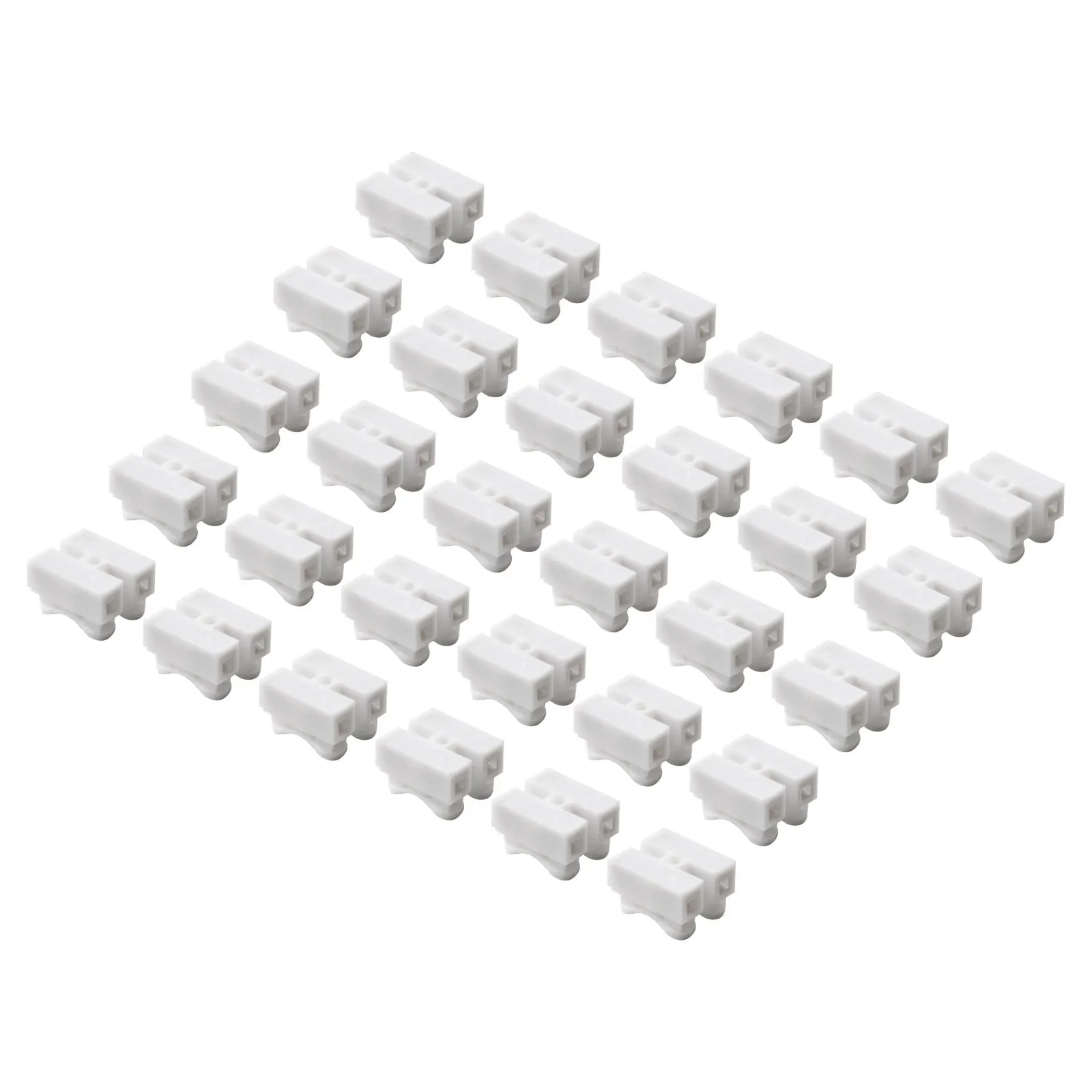 30Pcs CH2 Spring Quick Wire Connector Cable Clamp Terminal Block LED Strip Light For Electric Tool 19.5 * 17 * 13mm