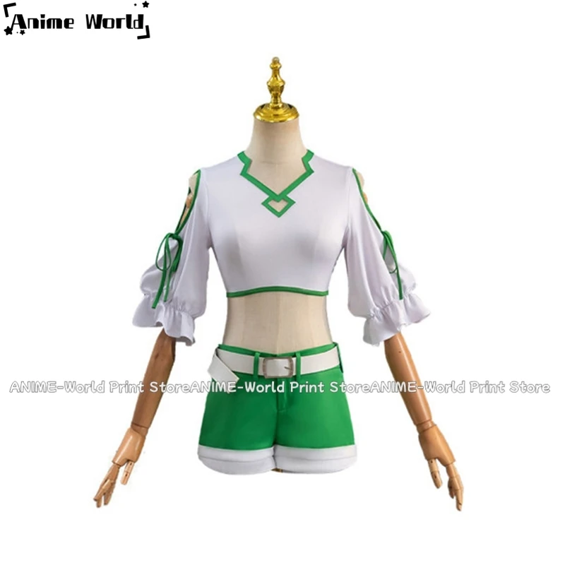 《Custom Size》Anime Kanne Sousou No Frieren Green Set Cosplay Costume Any Size