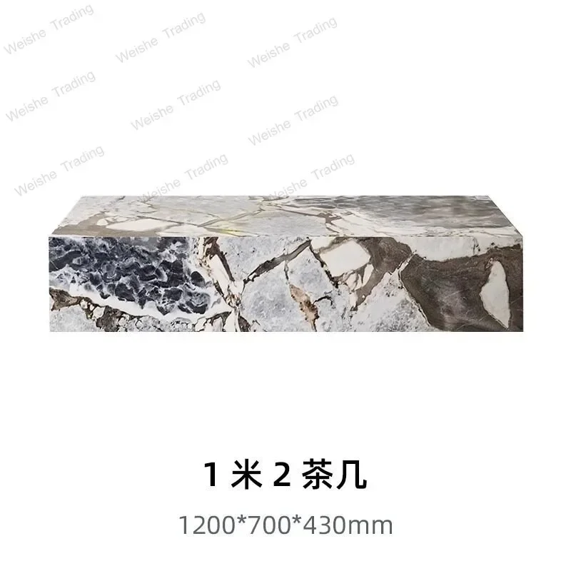 Elephant white marble coffee table simple modern minimalist rectangular suspended coffee table living room home