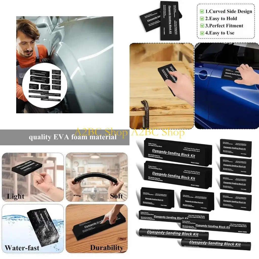 A2BC 12 Divisions Auto Body Rehabilitation Equipment Smoothing Hurdles Paint Face Repair Set
