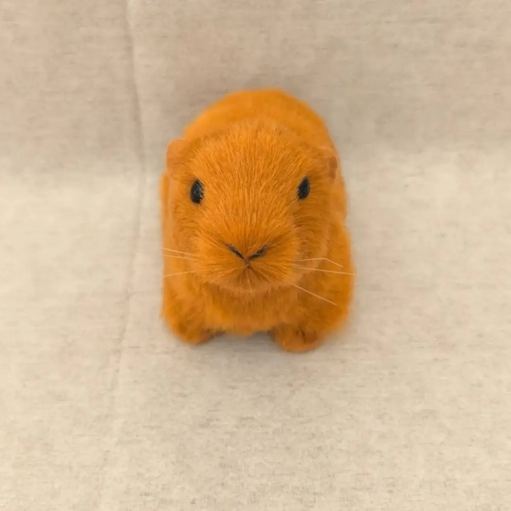 프리미엄 귀여운 동물 시뮬레이션 퍼 카피바라 정교한 실물 같은 카피바라 부드러운 동물 피규어 모델 선물