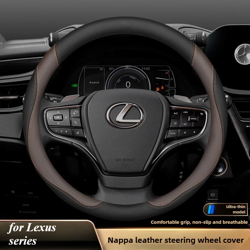 Leather Car Steering Wheel Cover for Lexus UX250h ES350 IX 600 CT200h ES IS RX NX 300h 400H IX570 RX400h IS460 IS400 RX450h