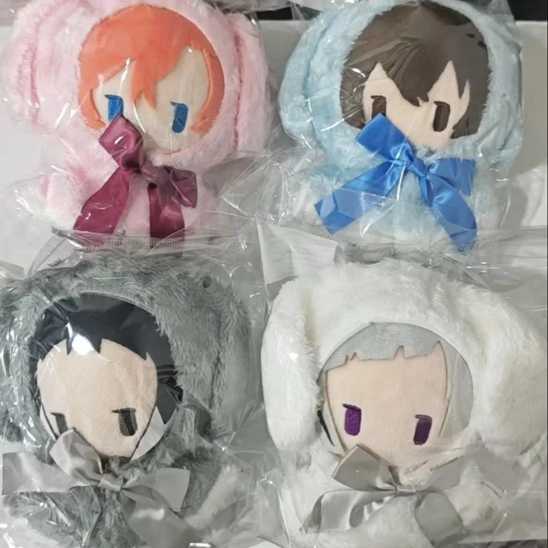 В наличии: Плюшевая игрушка-талисман Bungo Stray Dogs с текстурой, напоминающей плюш, очаровательная, со съемным кроличьим слоем, коллекционная, в виде плаща, игрушка-украшение