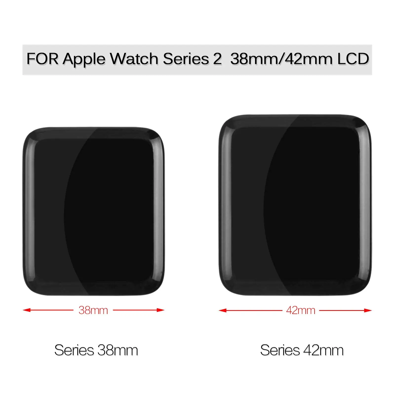 Écran tactile de remplacement pour Apple Watch série 2, 38mm, 42mm, avec outils et boîtier LCD