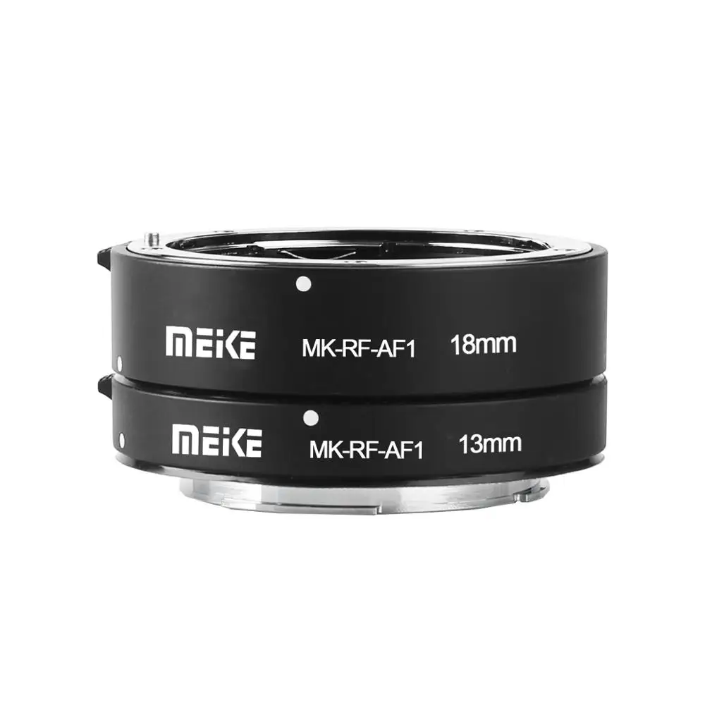 Meike MK-RF-AF1 Auto Focus Macro Extension Tube 13mm 18mm for Canon EOS R EOS RF EOS RP EOS R6 EOS R5 Mirrorless Camera