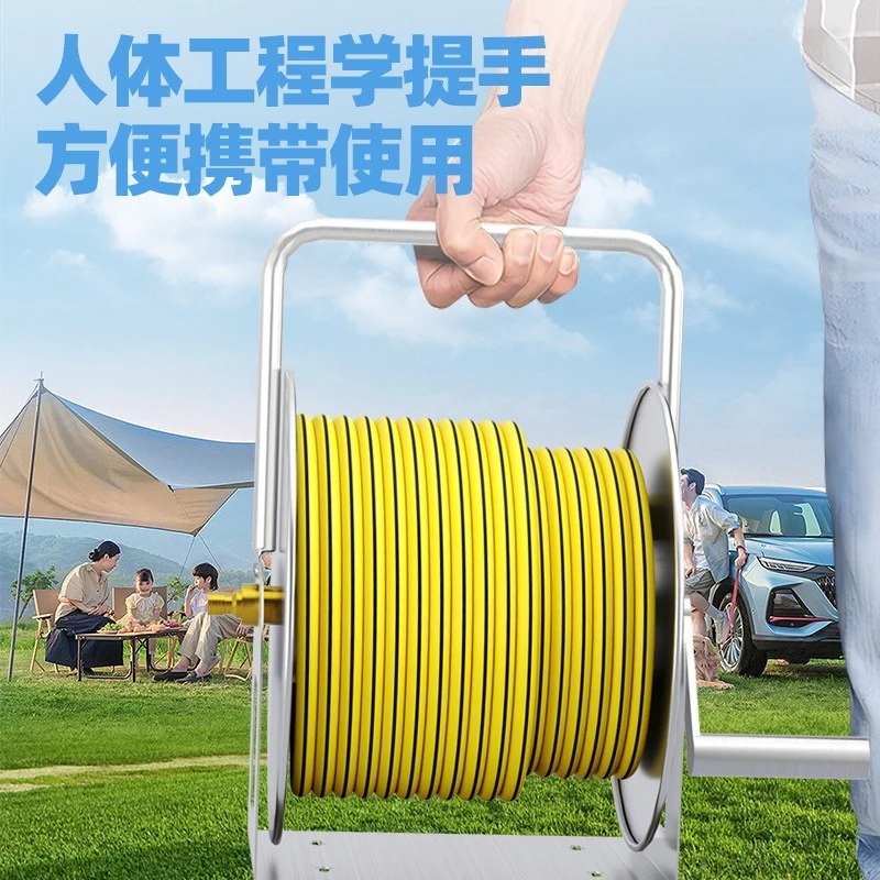 For homecar wash water pipe storage water gun rack hose reel rack winding reel garden watering