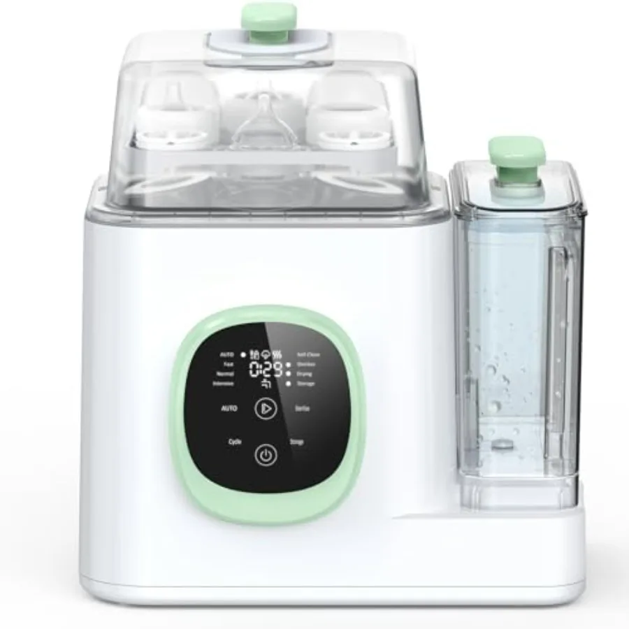 

Baby Bottle Washer, Sterilizer & Dryer, All-in-One Cleaning Machine for Bottles, Pump Parts & Baby Essentials, 19 Min Rapid Wash