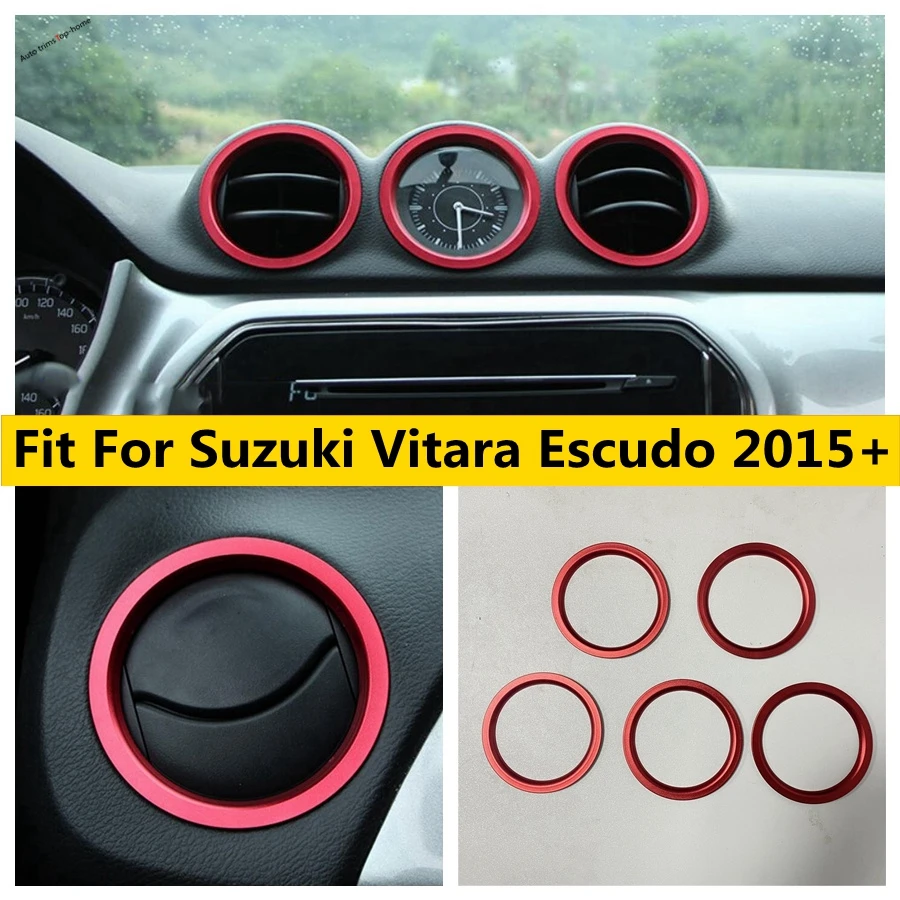 

Front Air Conditioning Vent Cover Trim For Suzuki Vitara Escudo 2015 - 2022 Dashboard AC Outlet Decoration Frame Car Accessories