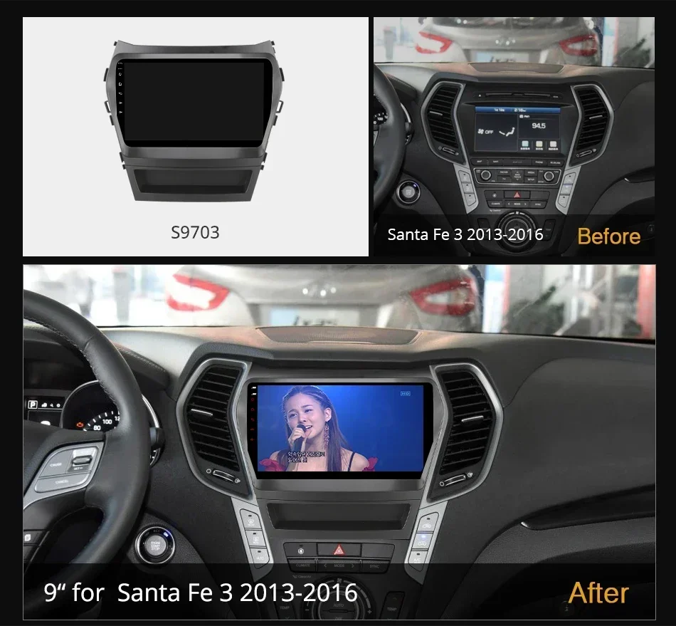 Ownice K6+ 2K for Hyundai Santa Fe 3 2013 - 2016 Car Radio Multimedia Video Player Navigation Stereo GPS Android 12 No 2din Dvd