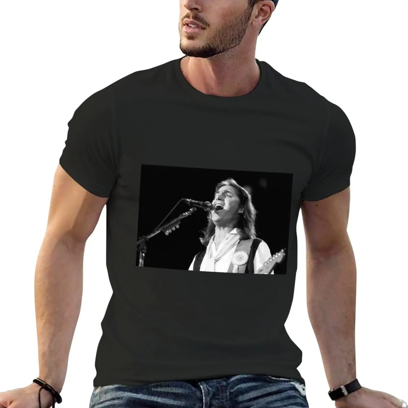 New Dan Fogelberg - BW Photograph T-Shirt summer top plus size t shirts Anime t-shirt mens graphic t-shirts