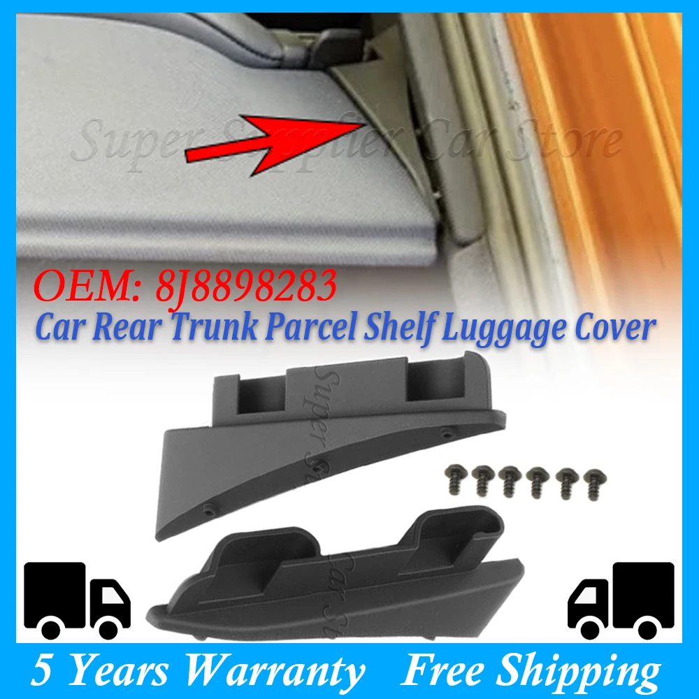 1 Pair Car Rear Trunk Parcel Shelf Luggage Cover C-Pillar Side Bracket Repair Kit For Audi TT 8J MK2 Coupe 2006-2014 8J8898283