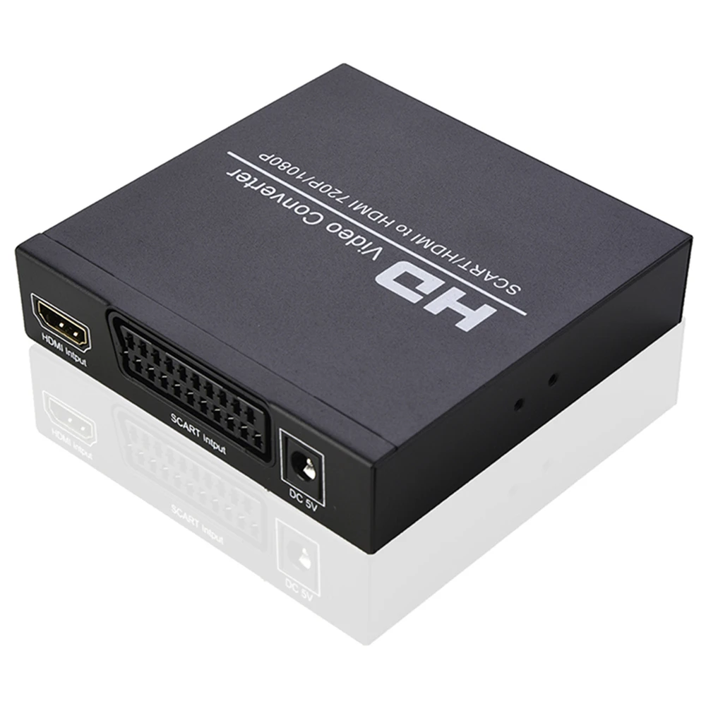 480i 480p 720p 1080i Scart Signal/ HDMI-compatible to Digital Audio/ HDMI-Compatible Video Converter 720p/1080p @50/60HZ