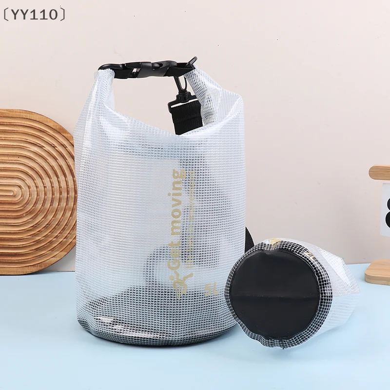 

〔YY110〕2L/5L/10L PVC Waterproof Dry Bag Pack Mesh Bag Portable Outdoor Sport Swimming Storage Bag Pack Rafting Kayaking Camping