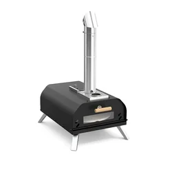 Portable Rotating Stone Wood Pellet Pizza Oven Folding Outdoor Pizza Oven
