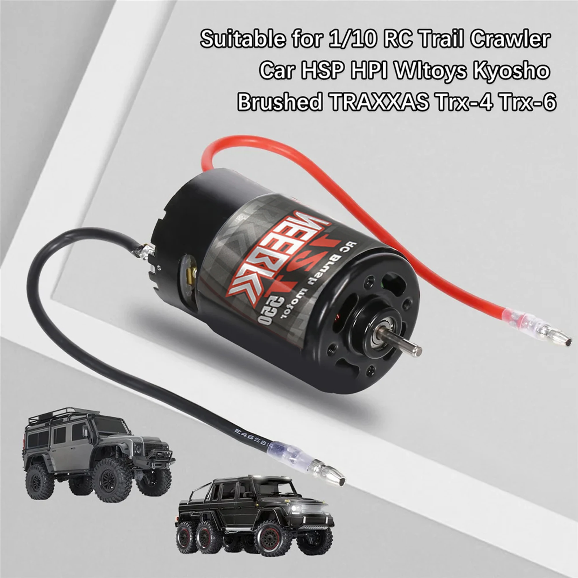 NEEBRC 550 Brushed Motor 12T 21T 29T 35T 55T 60A ESC for 1/10 RC Car Crawler HSP HPI Wltoys Kyosho TRAXXAS Off-road Monster