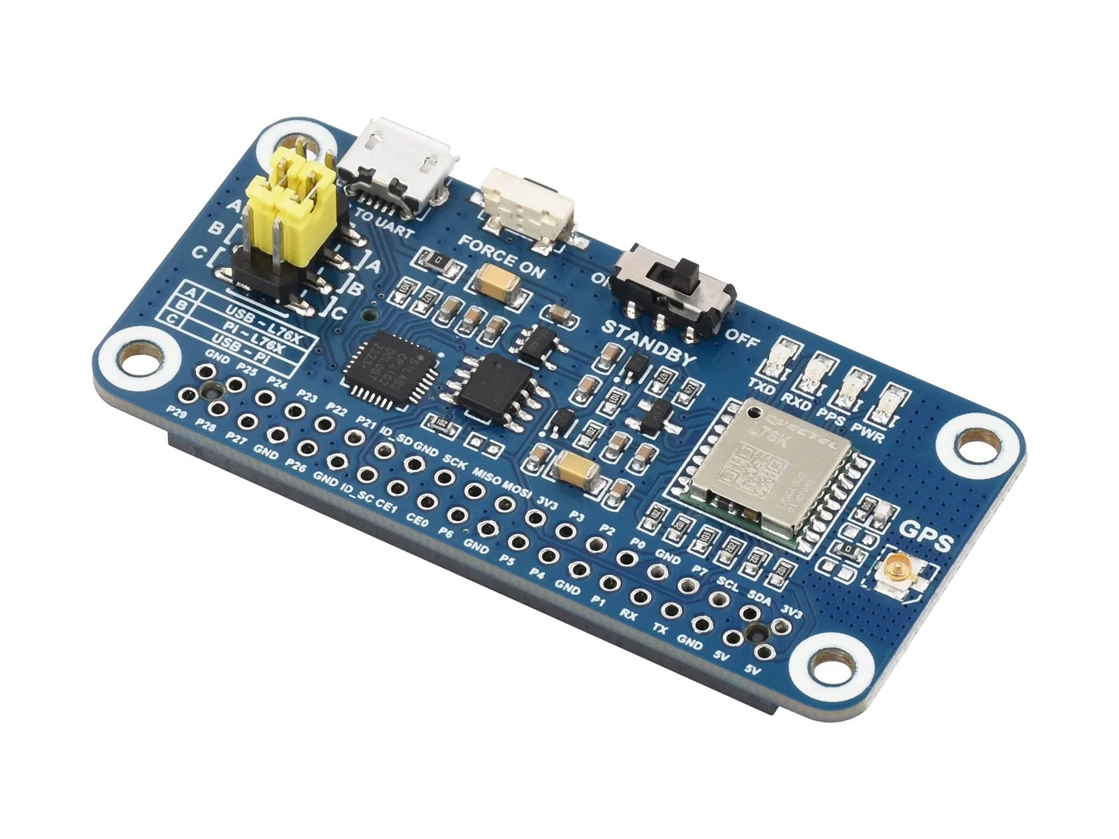 For L76K GPS HAT For Raspberry Pi,GPS/BeiDou (BDS)/GLONASS/QZSS Support