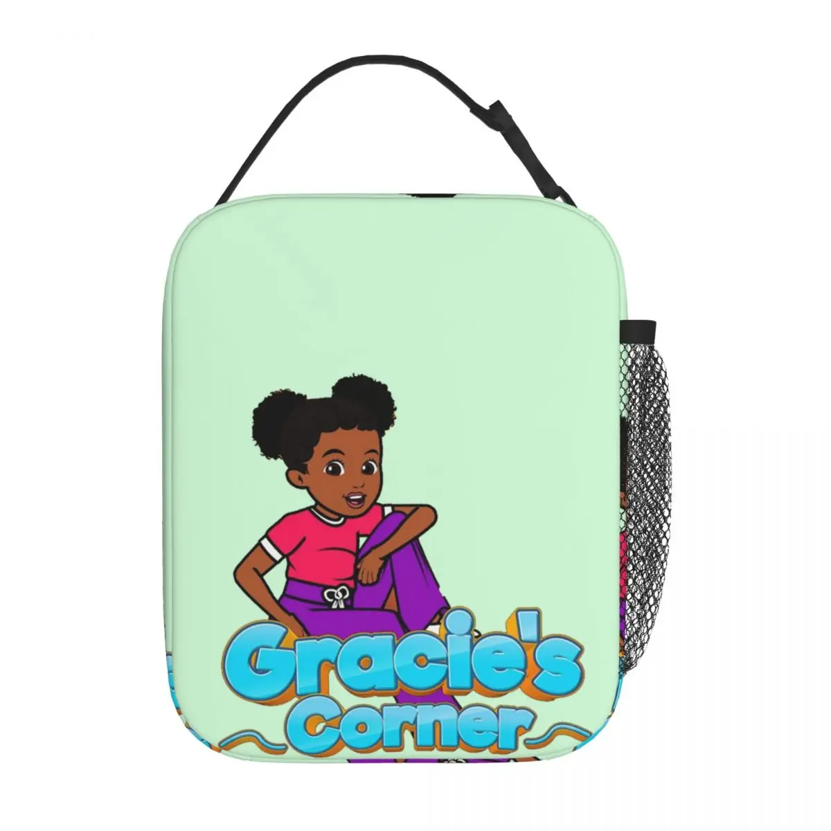 Gracies Family Corner Cute Phonic's Song Insulated Lunch Bag for Women Children Portable Food Boxes Thermal Lunch Box Tote