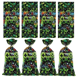 50pcs Video Game Theme Plastic Bag Treat Bag Packing Candy Cookies Pouch Kids Boy Birthday Party Favors For Guests
