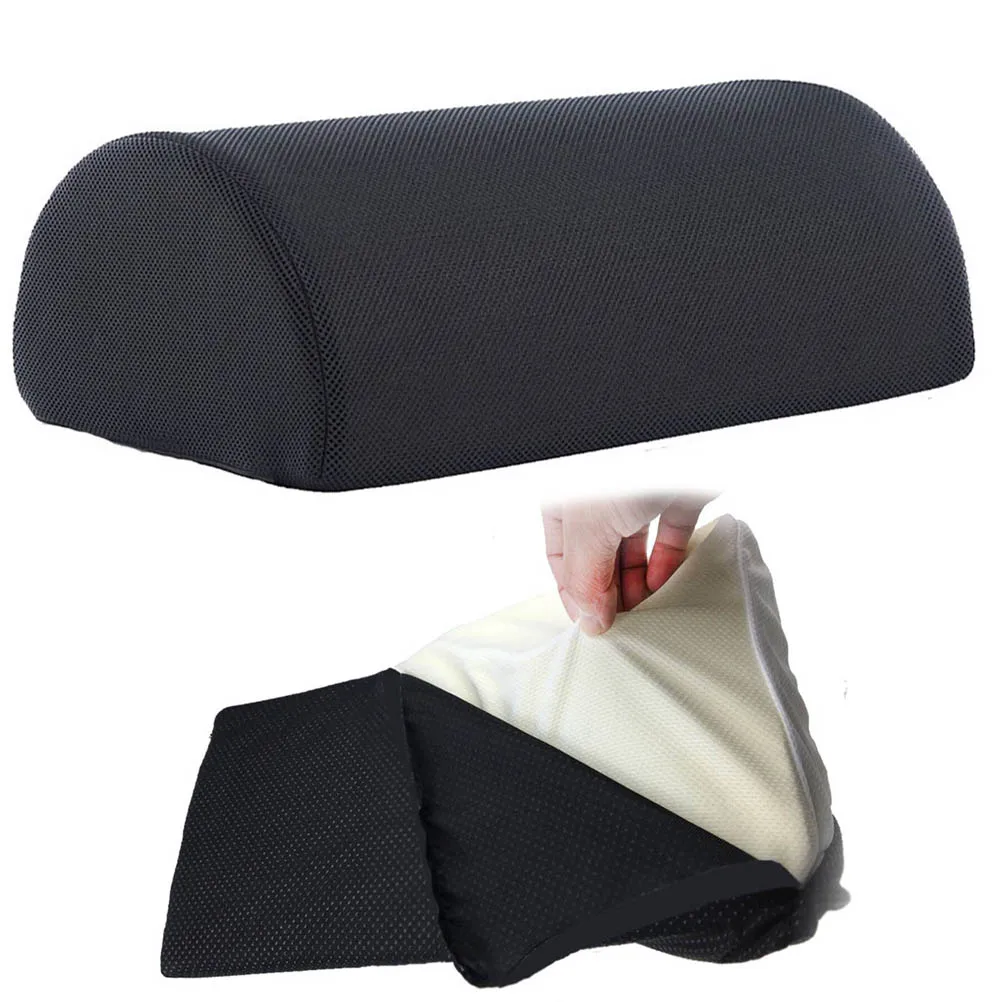 

Foot Rest Cushion Anti Cover Mat to Relieve Knee Foot Pain Half Cylinder Design for Home and Office (Black)