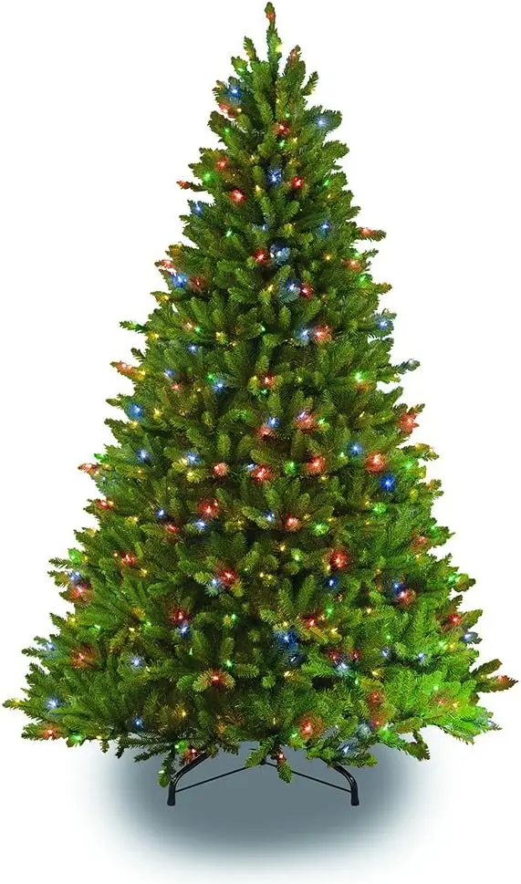 

7.5 Foot Pre-Lit Fraser Fir Artificial Christmas Tree with 750 UL-Listed Color Select Clear/Multi LED Lights, Green