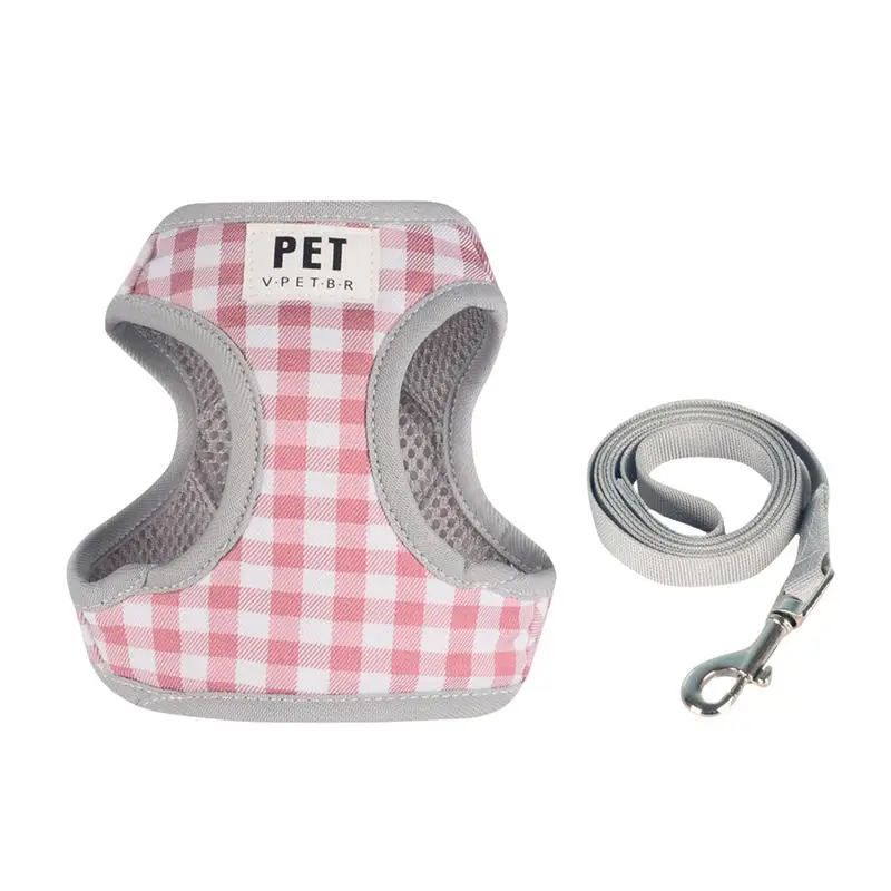 Pet Harness With Handles Adjustable Dog Vest Harness Set Simple Design Dog Walking Tool For Pomeranians Papillons Dachshunds And