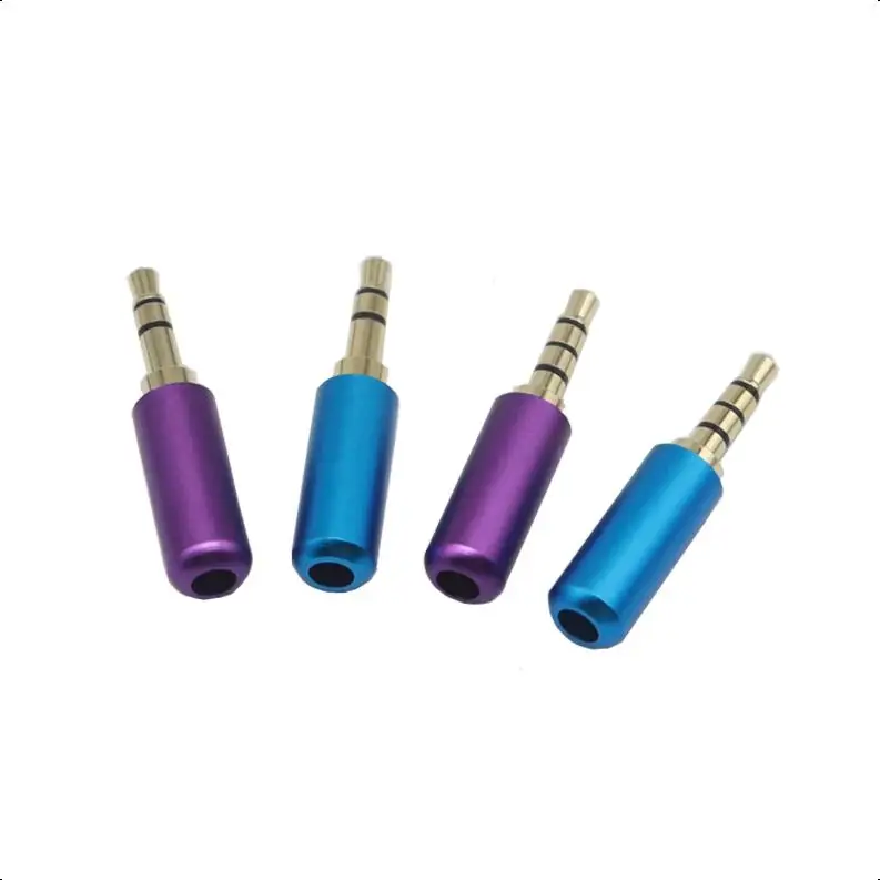 【5-2PCS】3.5mm 3 4 Pole Male Plug Stereo Audio Headphone Soldering Type Connector 3.5mm TRRS Audio Plugs Repair DIY Adapter view 4