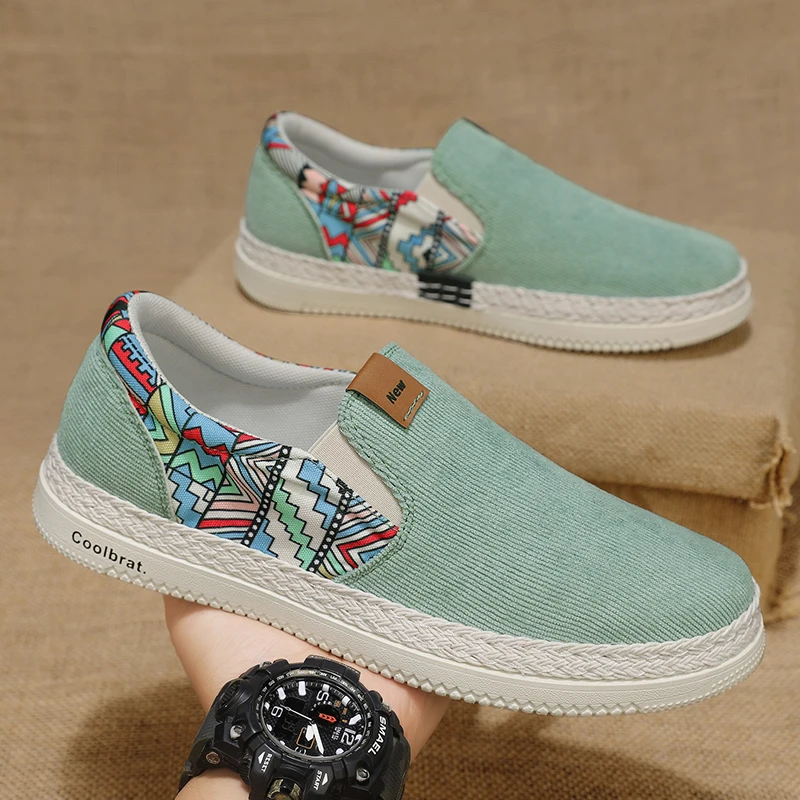 Portable men casual cloth shoes ultra light weight, compact design, breathable shoes for travel and business trips view 3