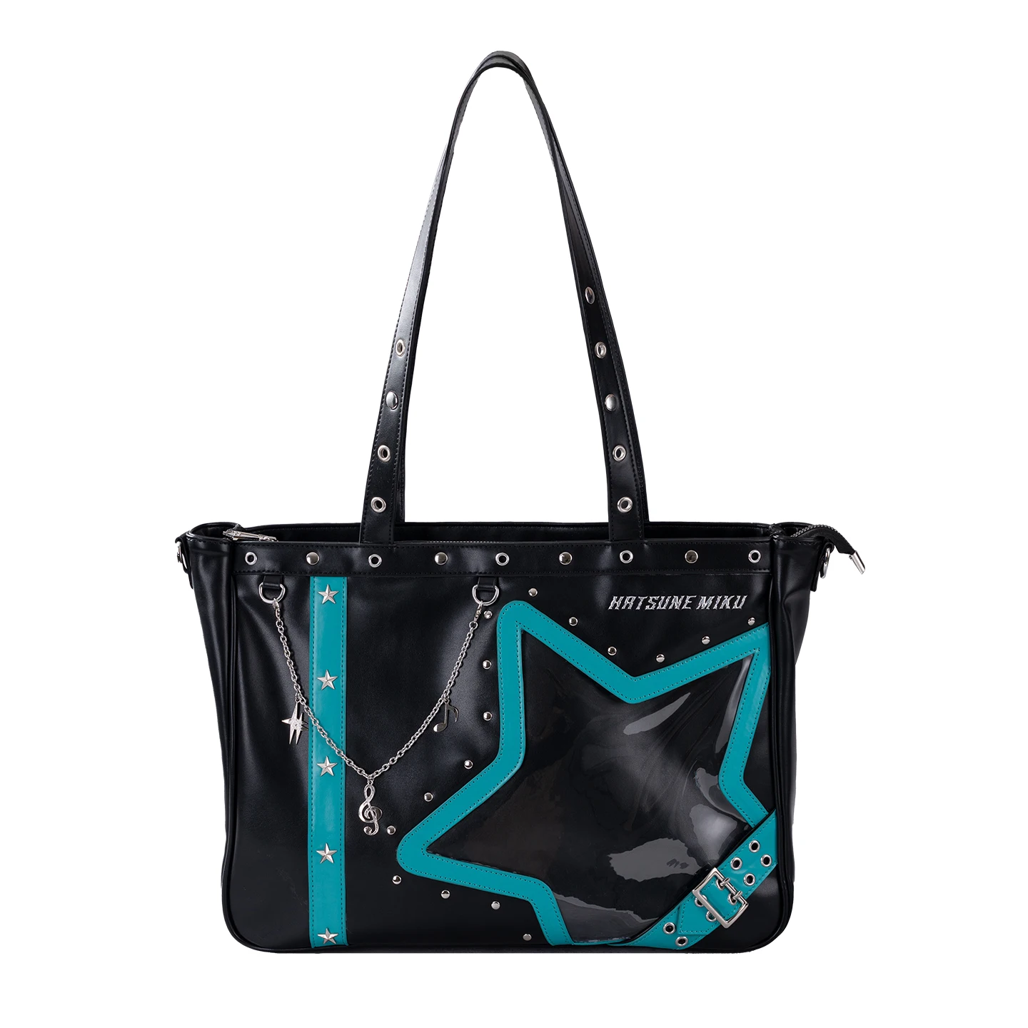 Original Moeyu Hatsune Miku Rock Star Ita Bag Girl Women Shoulder Tote Bag Handbags Vocaloid Cosplay Men Punk bag Backpack - view 5