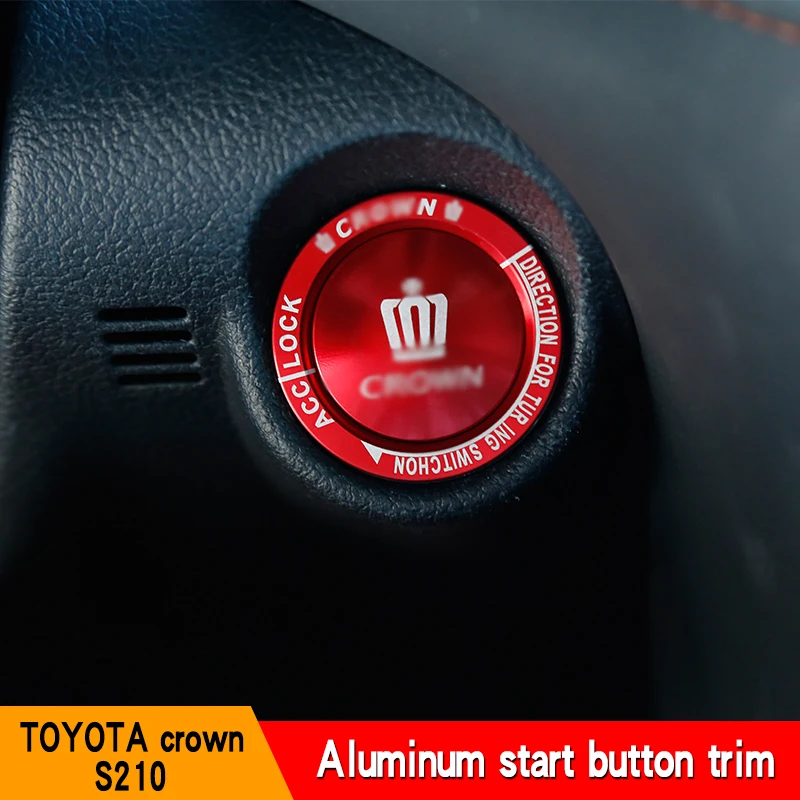 

Подходит для Toyota Crown, декоративная накладка с одной кнопкой для запуска, декоративные аксессуары для интерьера