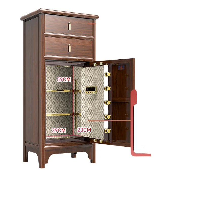 

Китайская мебель из цельного дерева, угловой вертикальный шкаф, невидимый безопасный встроенный офисный домашний шкаф-витрина