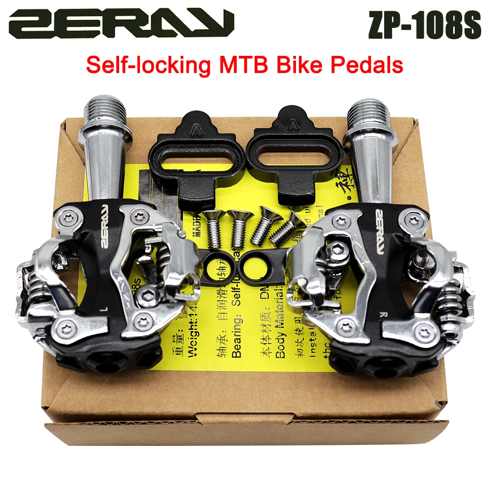 

ZERAY ZP-108S Pedals for MTB Bike Self-locking Ultralight Bearing Mountain Bicycle Pedals Cycling Lock SPD Bike Parts