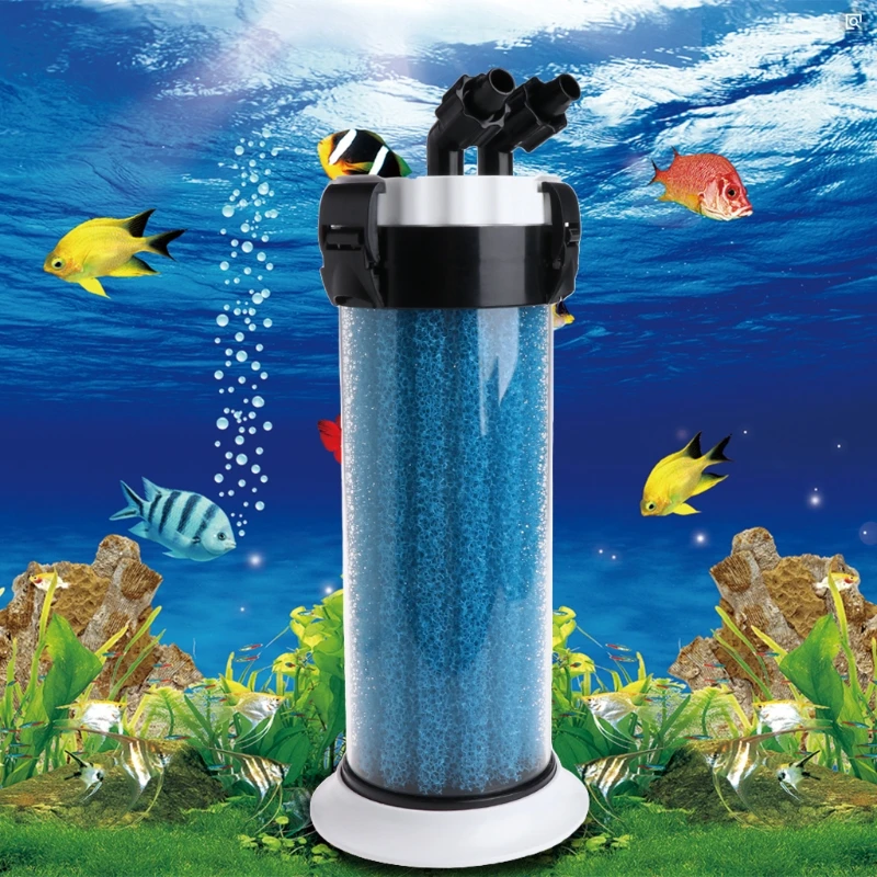 GJ External Aquarium Canister Filter Suitable for Fresh and Salt Water Aquarium Tanks for Turtle for Tank Professional Clar