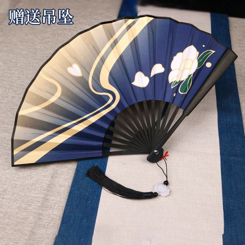 Game Genshin Impact Kamisato Ayaka Cosplay Props Fan Vrouwen Mannen Project Verlichten De Warmte Fan Party Maskerade Accessoires Geschenken