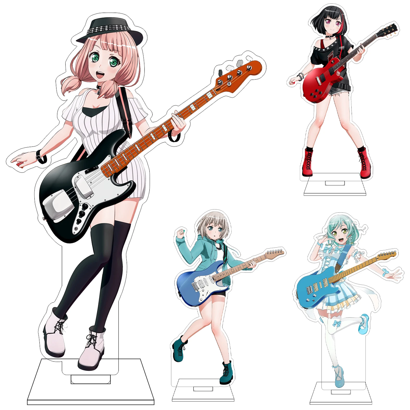 16CM Anime BanG Dream! Cosplay Acrylic Figure Stand Plate Ran Mitake Moca Aoba Himari Uehara Tomoe Udagawa Ornaments Gifts