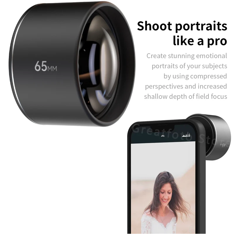 Fotorgear Mobile Phone Camera Lens Set(10X Macro/65mm Portrait/170° Fisheye/16mm Ultra Wide Lens)For iPhone 12 iPhone 13 Series