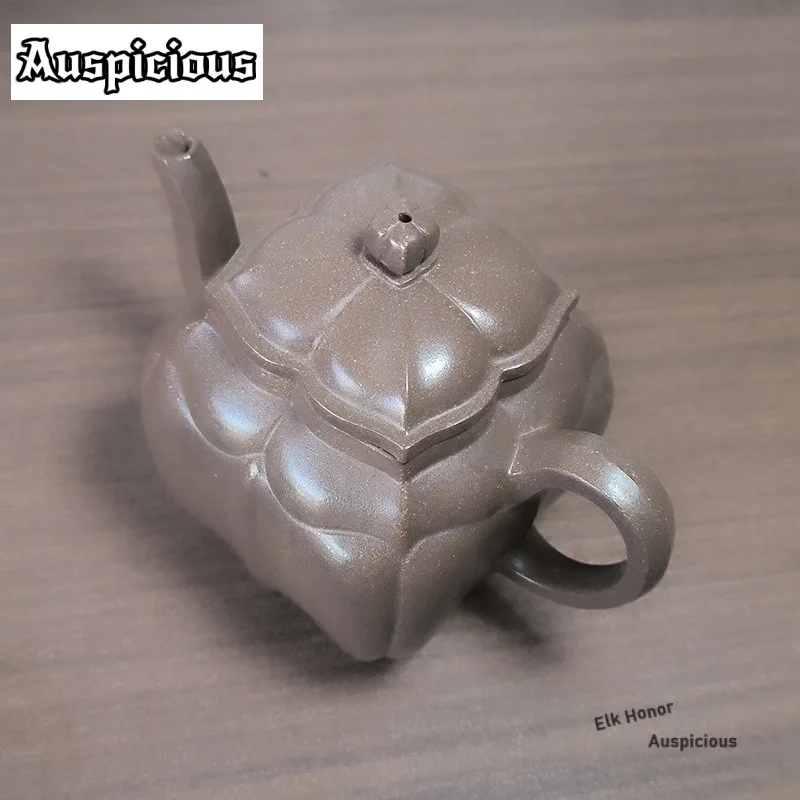 260ml Luxury Yixing Purple Clay Teapots Handmade Pot Raw Ore Section Mud Tea Infuser Kettle With Filter Zisha Teaset Accessories