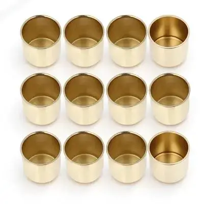 

10Pcs Decorative Cups Simple Smooth Finish Portable Candleholder for Festival Banquet DIY Container Gift